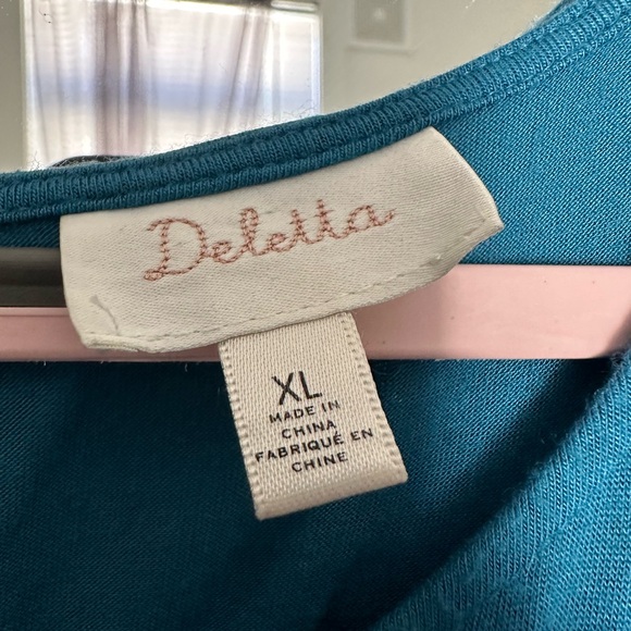 Deletta Lace Tunic Top XL - Picture 3 of 4